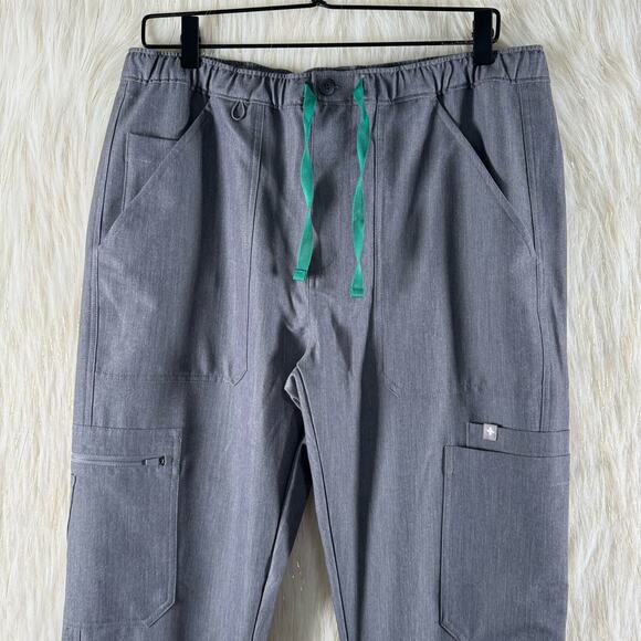 NWT Figs Cairo Scrub Pants Cargo Style Straight Leg Graphite Gray Mens Size M - Picture 3 of 9